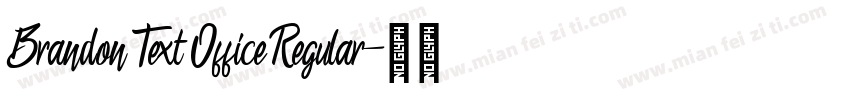 Brandon Text Office Regular字体转换